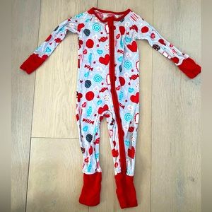 Little Sleepies Valentines Pajama Zippy: 6-12 months